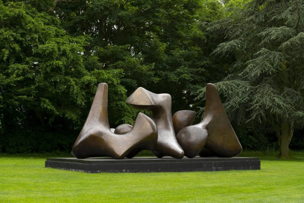Three Piece Sculpture Vertebrae 1968 1969 Henry Moore Bronze