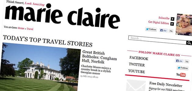 marie claire review congham
